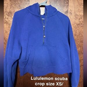 Royal blue lululemon scuba hoodie